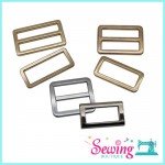 RING - SQUARE&SUN SHAPE-METAL-4CM/3CM/2.5CM (4 COLOR) (2PC/PK)